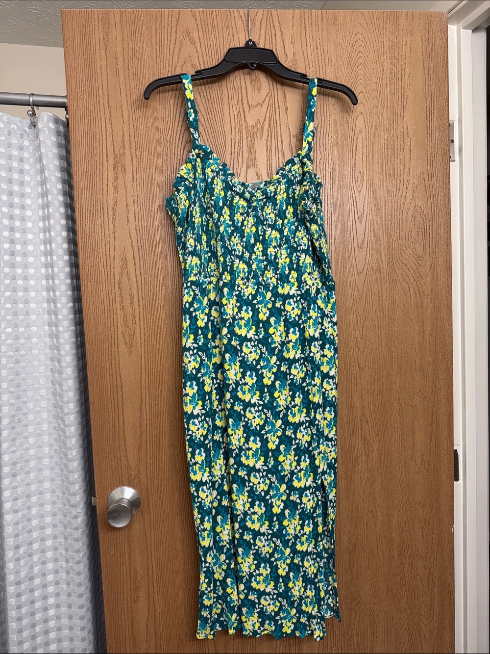 Market & Spruce Blue and Yellow Floral Dress
